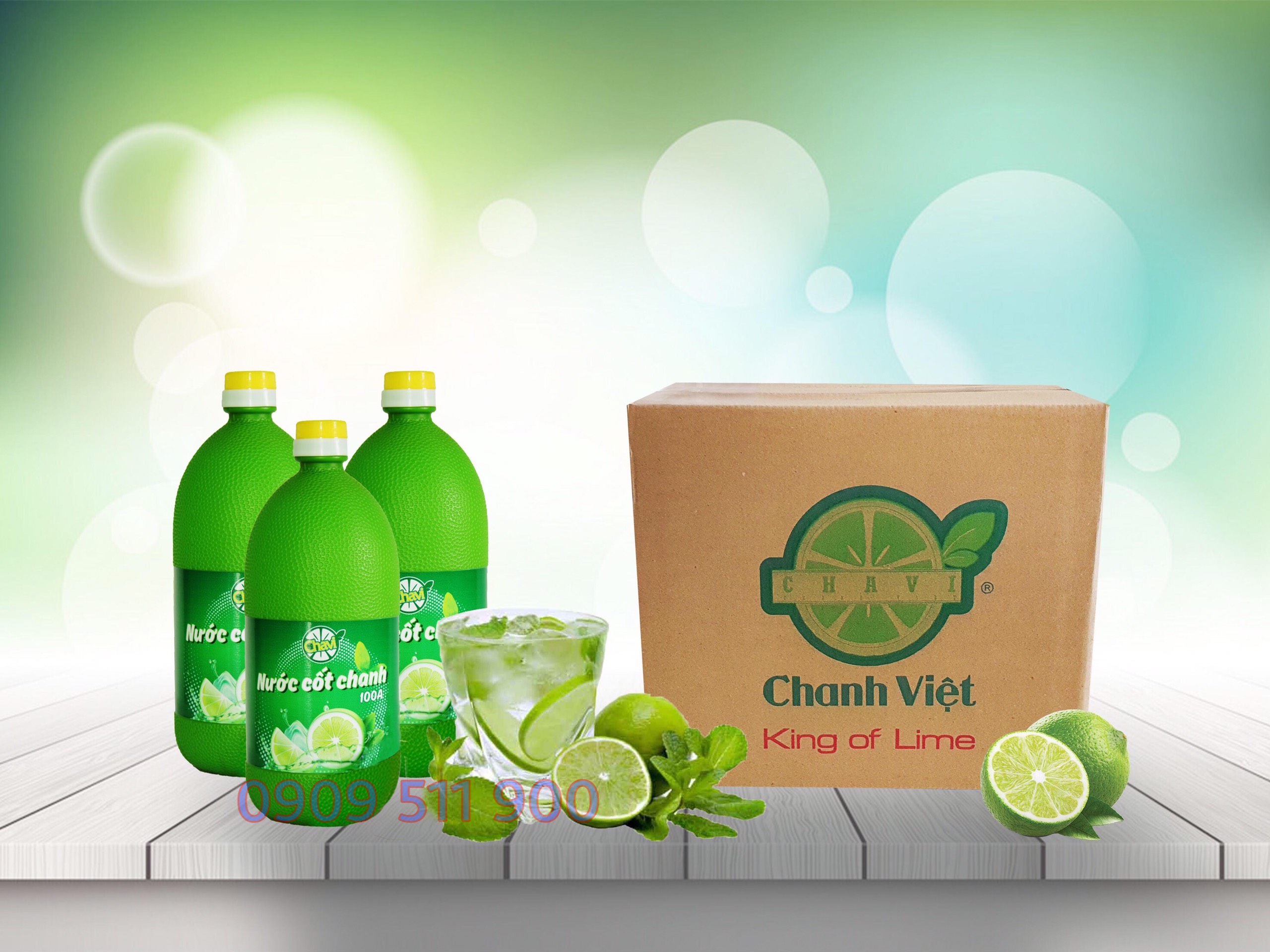 Nước cốt chanh - Thùng 6 chai [NHÀ CUNG CẤP]