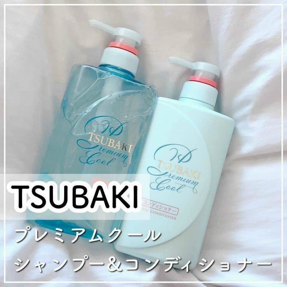 SET DẦU GỘI & XẢ TSUBAKI PREMIUM COOL