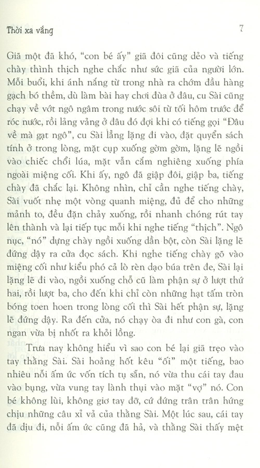Thời Xa Vắng - Tiểu Thuyết