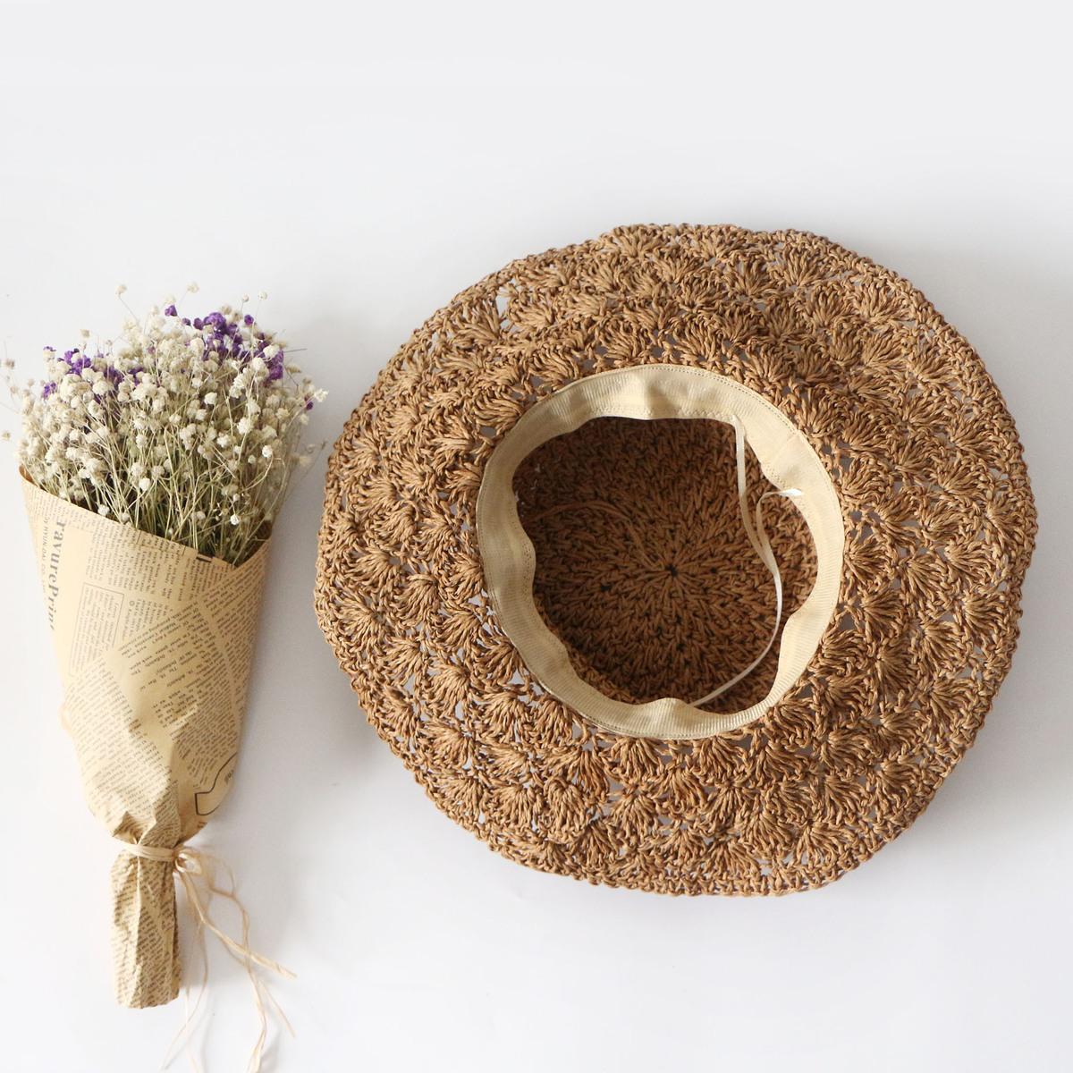 Nón cói mềm nơ dây Vintage cực xinh