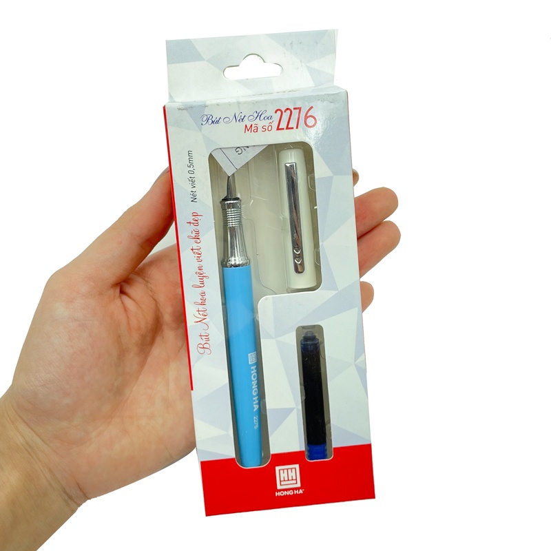 Bút máy Hồng Hà nét hoa Tiny 2276 (Kèm 1 ống mực) - Văn phòng phẩm Bảo An