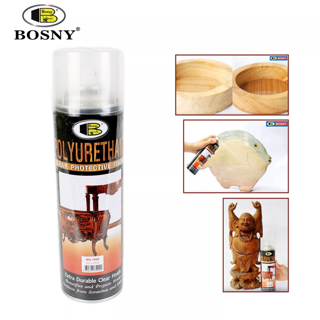 Sơn xịt bóng gỗ PU Polyurethan (Bosny)