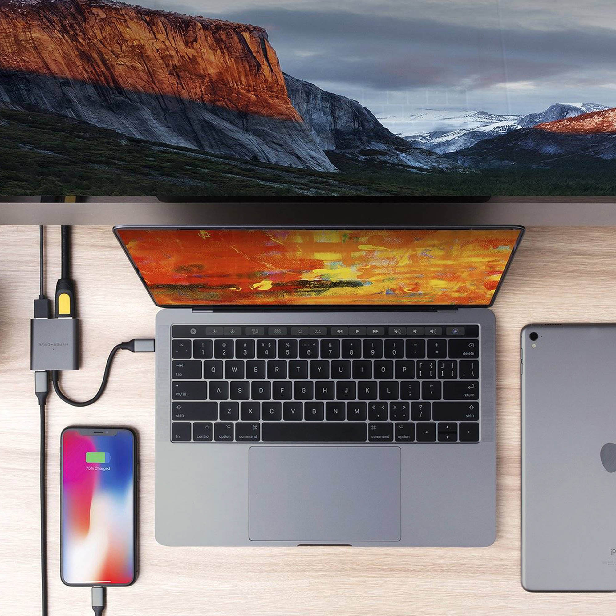 CỔNG CHUYỂN HYPERDRIVE 4K HDMI 3-IN-1 USB-C HUB DÀNH CHO MACBOOK, SURFACE, PC & DEVICES – HD259A