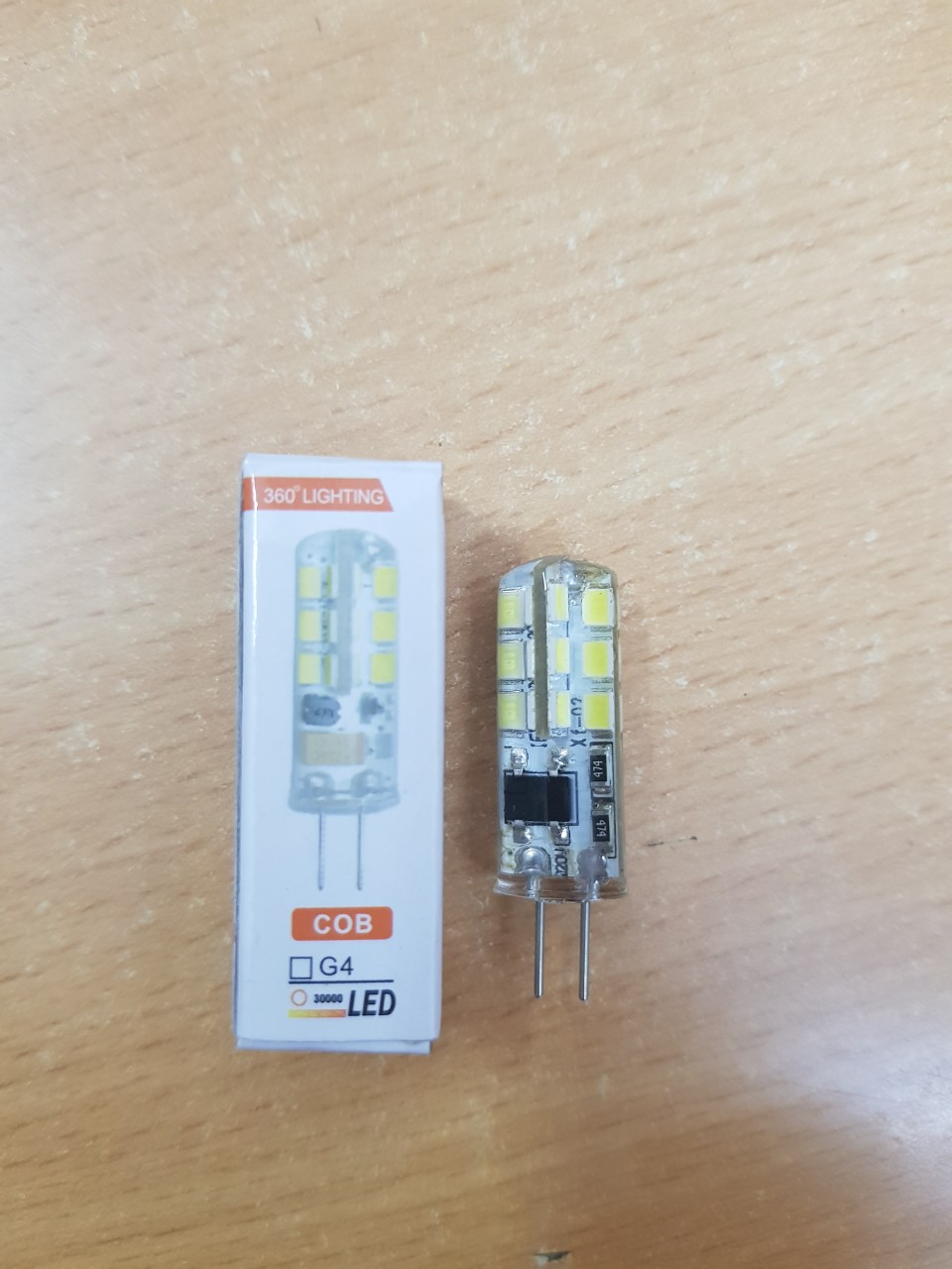 Bộ 4 bóng led chân cắm G4 - 220V thay thế bóng Halogen