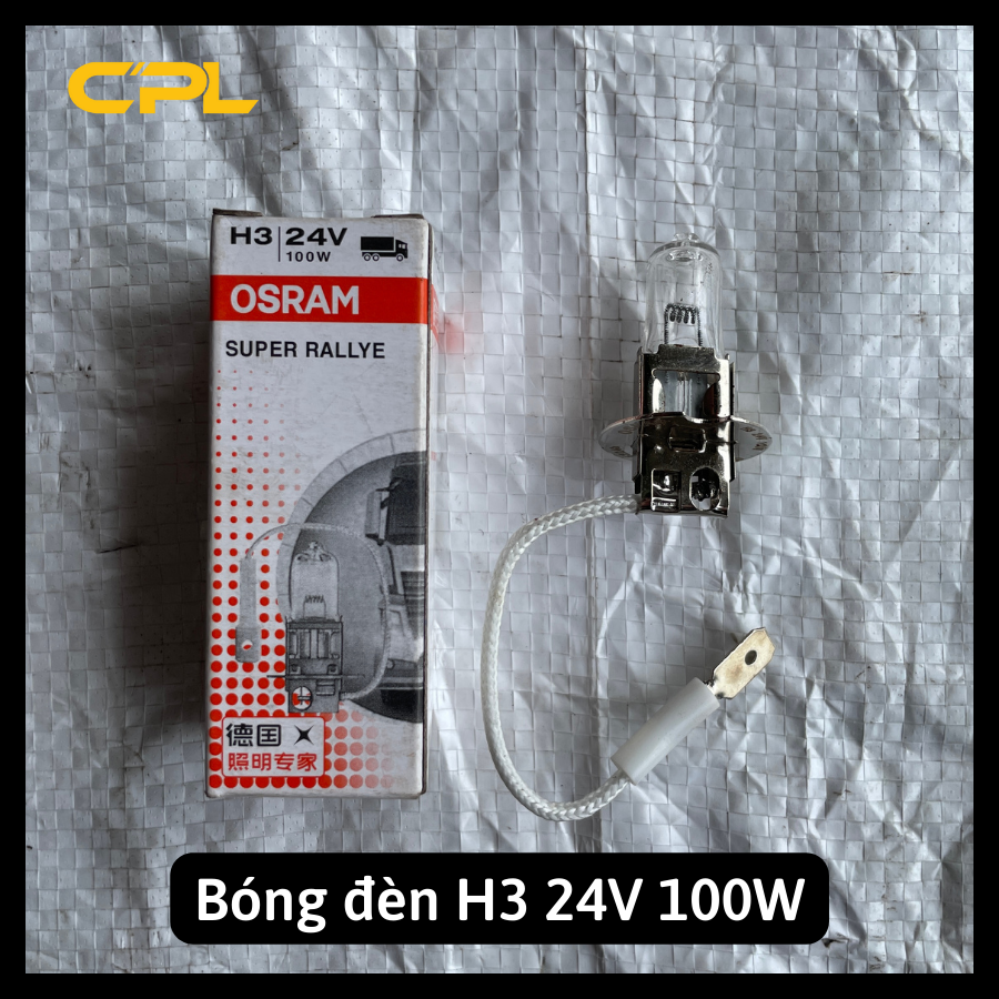 Bóng đèn ô tô osram super rallye h1 24v 70w, h3 24v 100w - phụ tùng ô tô tải chính hãng