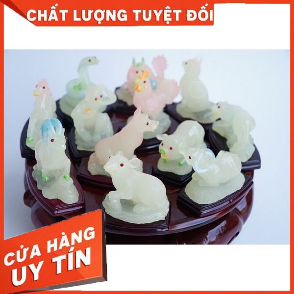 Tượng 12 Con Giáp Dạ Quang Phát Sáng Trong Đêm