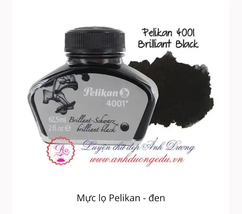 Mực lọ Pelikan 4001 (nhập khẩu Đức) dung tích 62.5ml