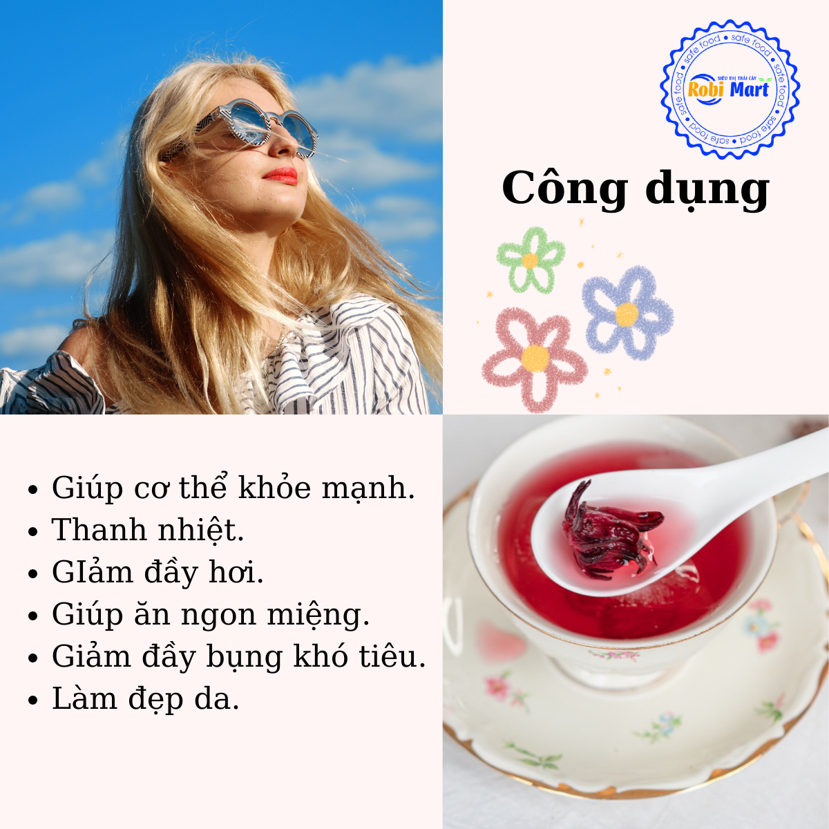 Trà mơ lạc thần 8 vị robimart thanh nhiệt, giúp tiêu hoá tốt