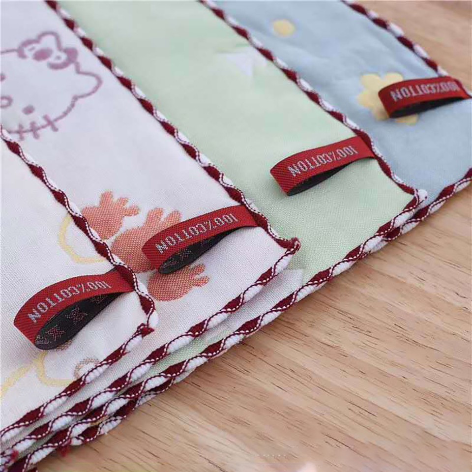 Khăn sữa lau mặt cotton sợi tre siêu mềm cho bé