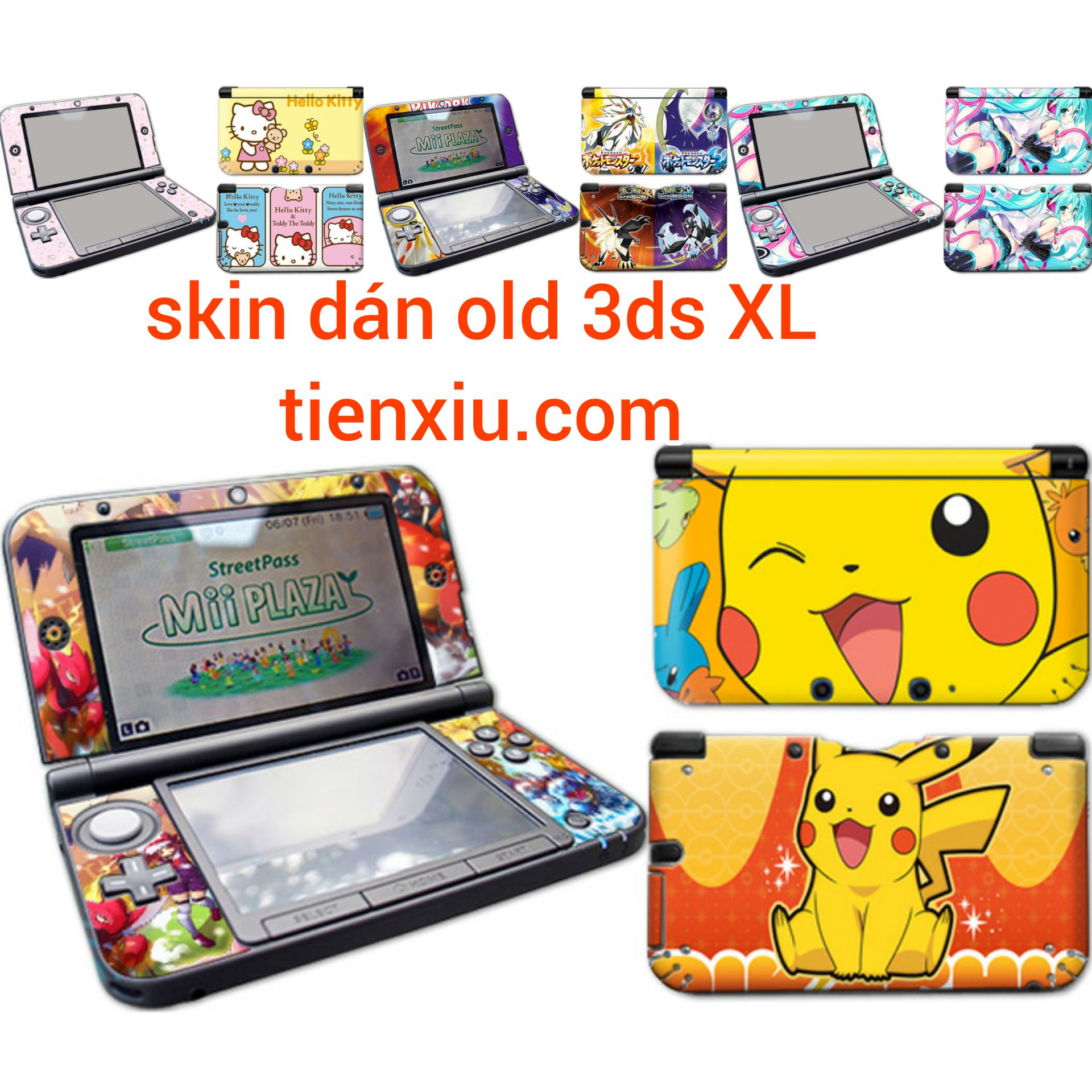 dán trang trí 3DS XL old 3dsxl 3ds xl đủ 4 mẫu hot