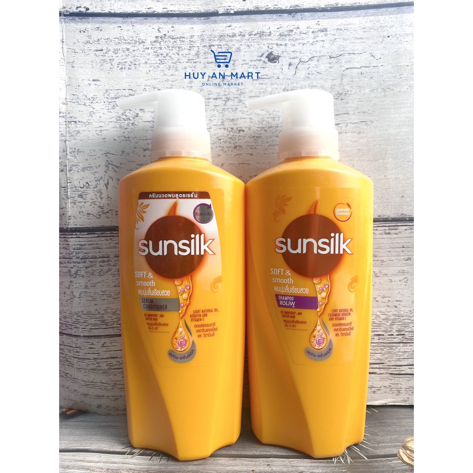 Combo cặp dầu gội -dầu xả Sunsilk Thái Lan 400ml