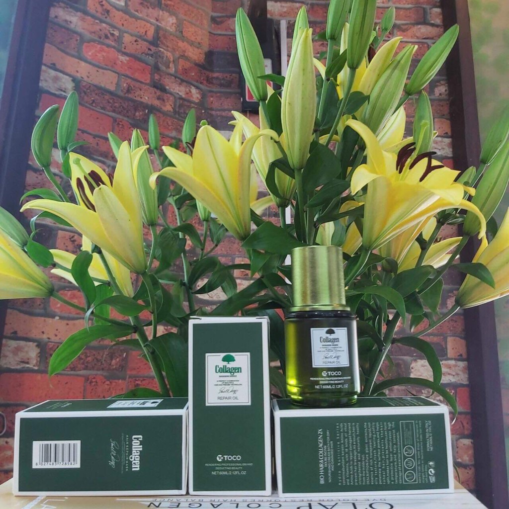 Lọ ( Chai ) Tinh Dầu Dưỡng Tóc Chuẩn Salon  Toco collagen ( Kích Thích Mọc Tóc, Dưỡng tóc ,Thành Phần Thiên Nhiên) - 60ML [ ĐƯỢC PHÉP BÁN ] ❤❤❤❤❤❤