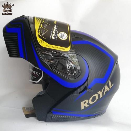 [HCM]Mũ Bảo Hiểm Trùm đầu Royal M179 Lật Hàm 2 Kính Tem Xanh Chính Hãng - Royal M179 Tem Xanh