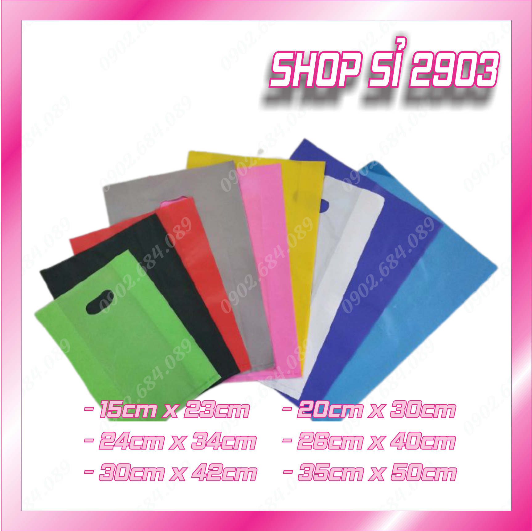 [1 KG] túi xốp gói hàng màu (túi xốp xoài)
