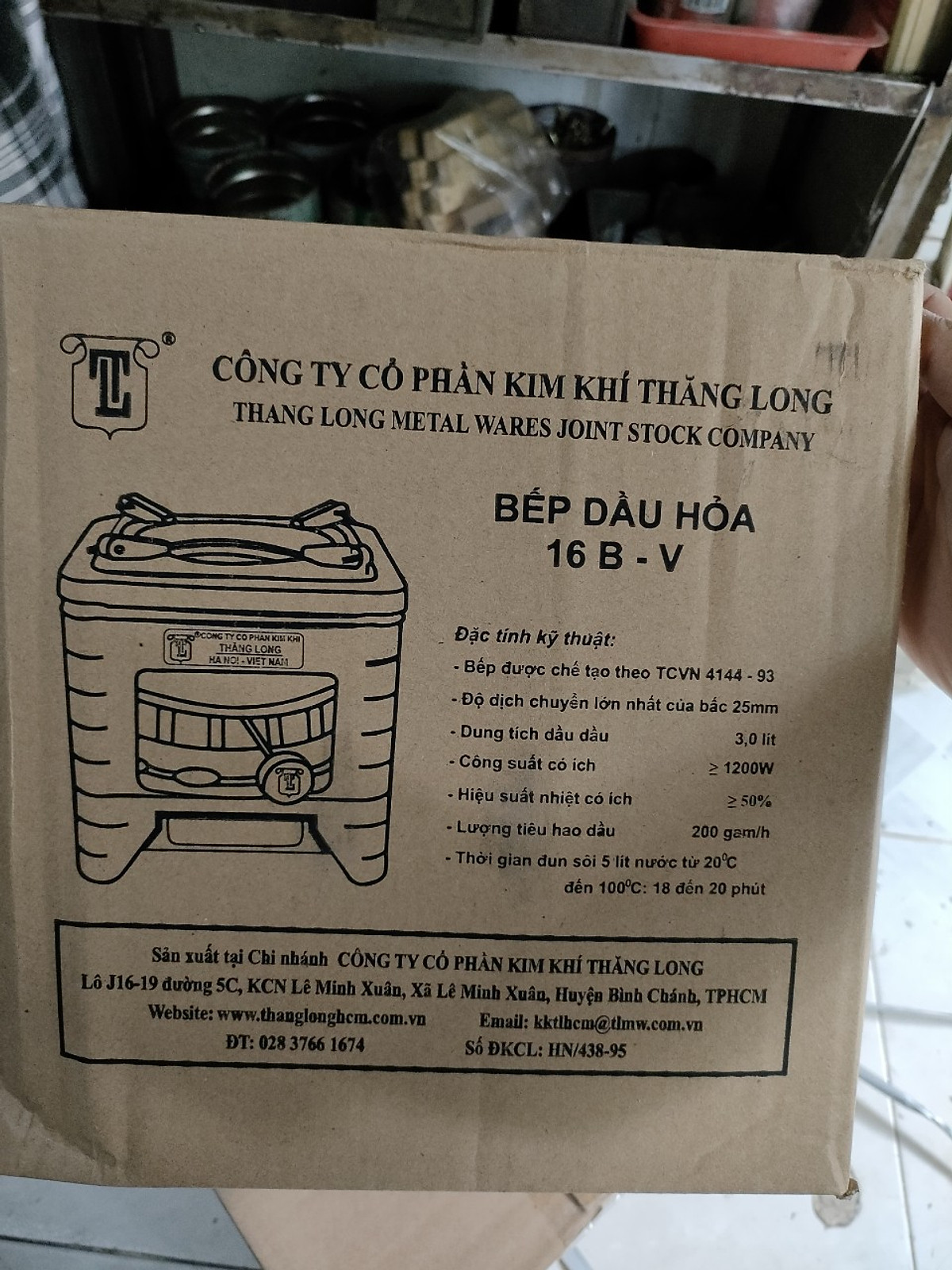Bếp dầu hoả Thăng Long 16 tim Vuông