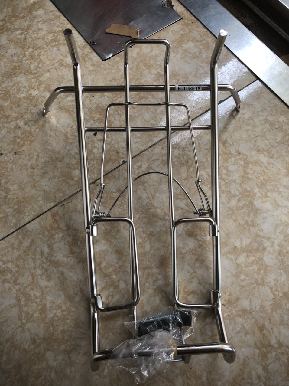 Baga giữa INOX 10ly xe Wave RS, Wave S100