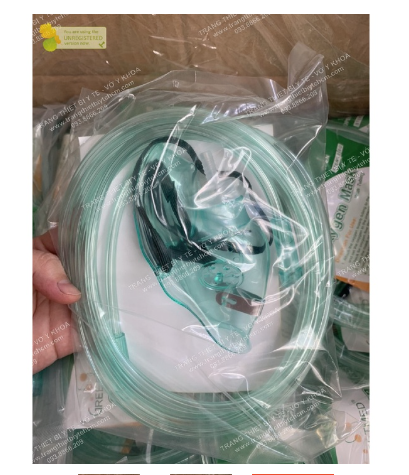 Mặt nạ thở oxy không túi, mask oxy, oxygen mask