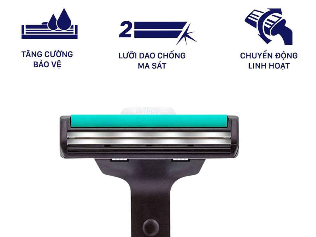 Vỉ 2 cái lưỡi dao Gillette Vector 2 lưỡi