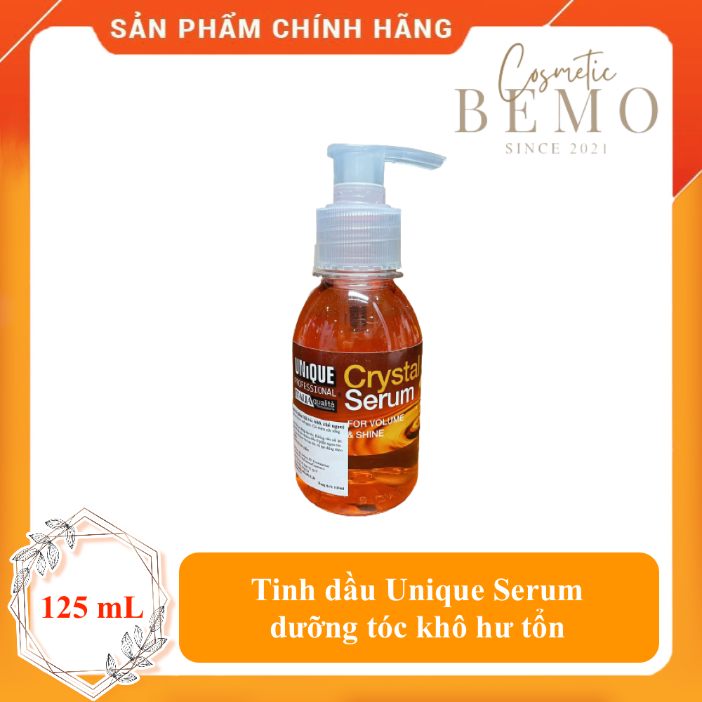 Crystal Serum (Tinh Dầu Làm Bóng + Phục Hồi Tóc Khô, Chẻ Ngọn) - 125mL