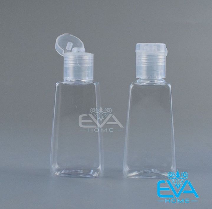 Chai chiết mỹ phẩm nhựa pet nắp bật 30 ml hình thang
