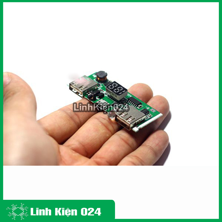 (XẢ HÀNG) Module sạc pin dự phòng 18650 V3 2A hiển thị led 7 thanh