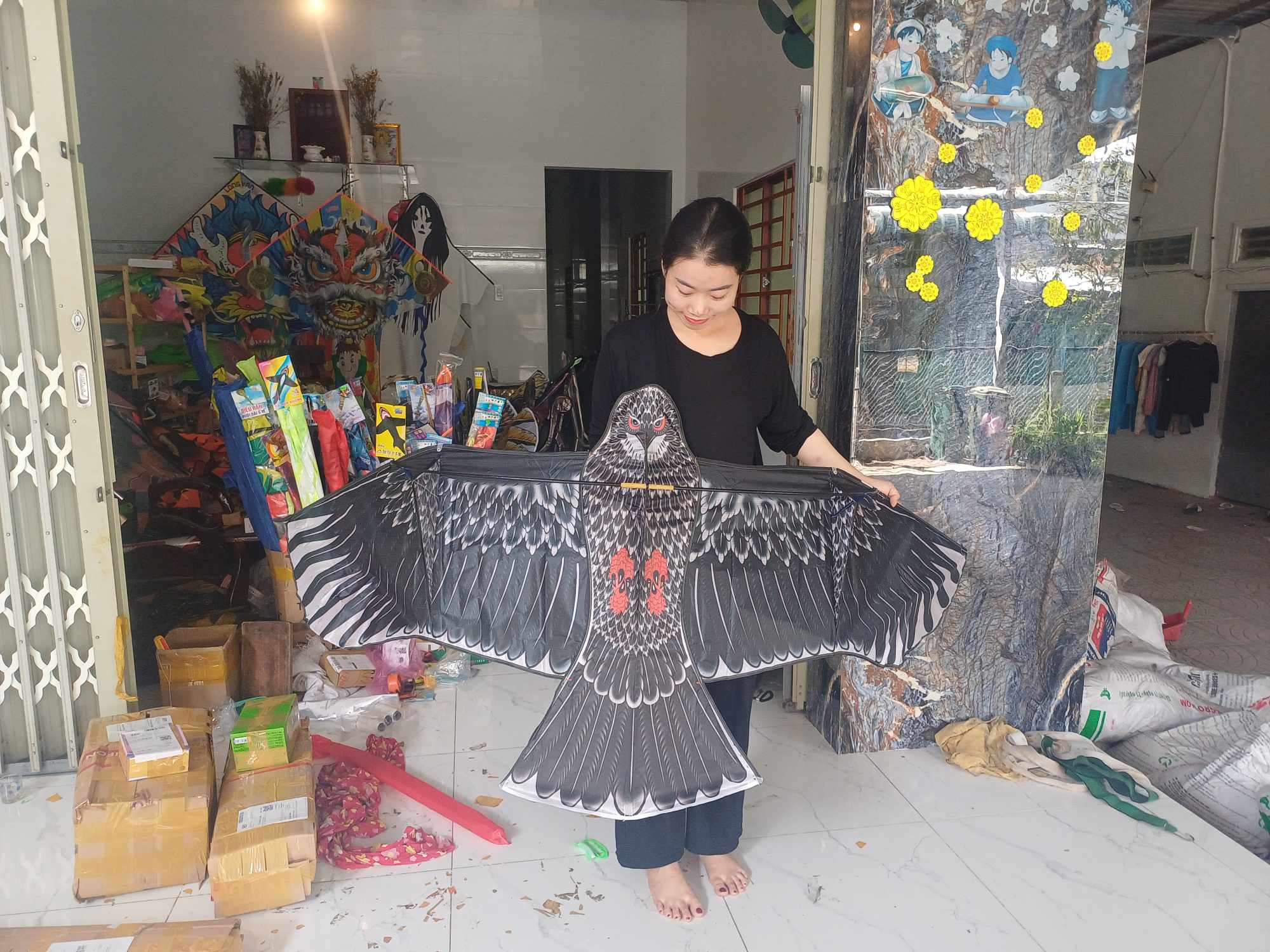Diều đại bàng 1.9m khung cacbon siêu xịn