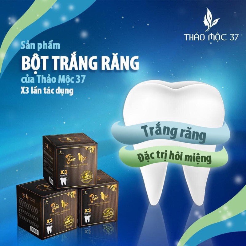 Bột Trắng Răng Thảo Mộc 37 ( mẫu mới )
