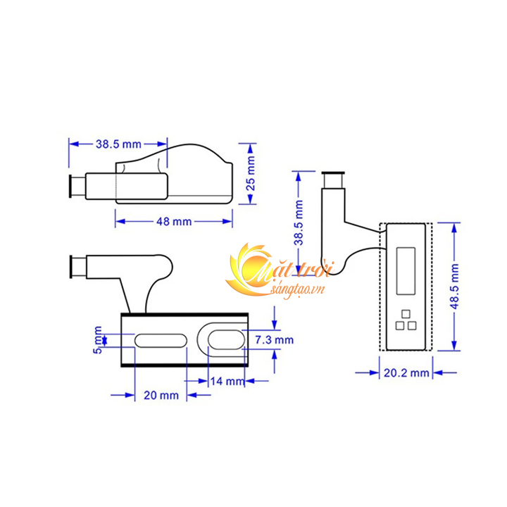 Đèn tự động lắp bản lề cánh tủ