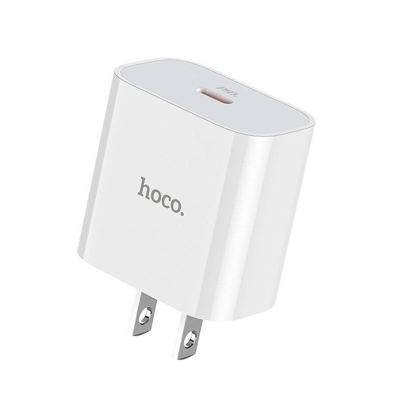 Củ sạc nhanh 3A/ PD20W Hoco C76 Plus chuôi dẹt 1 cổng Type-C