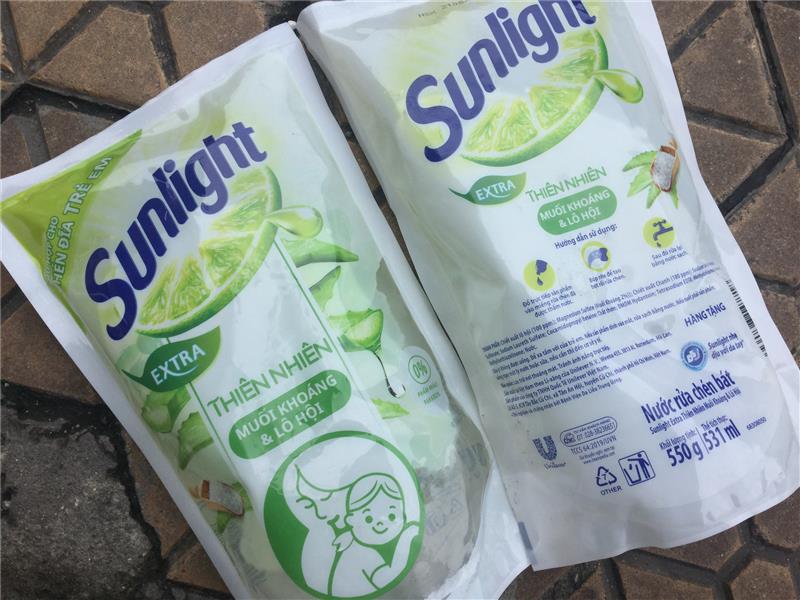 Túi Rửa Chén Sunlight 550g