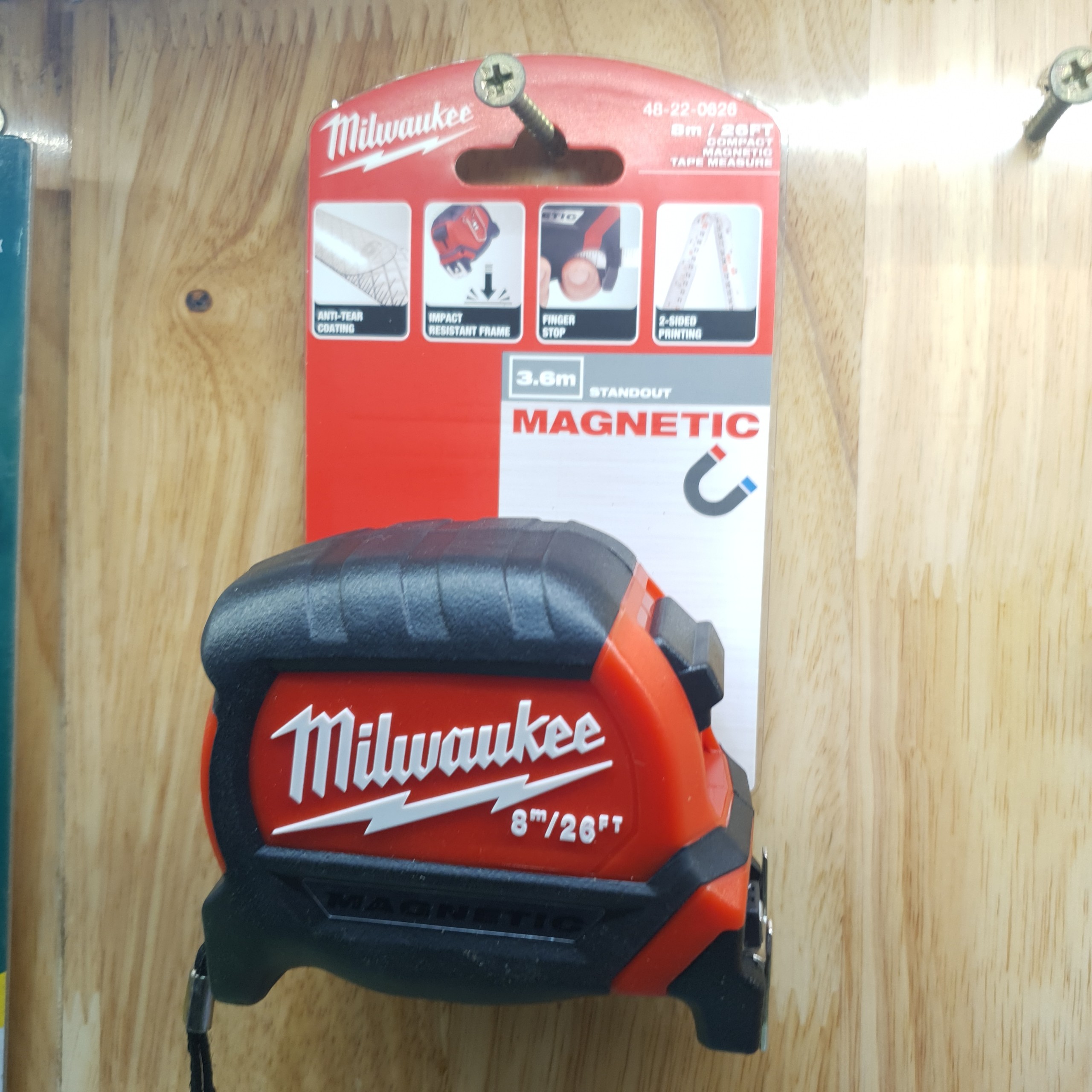 Thước cuộn nam châm Milwaukee.2M-5M-8M