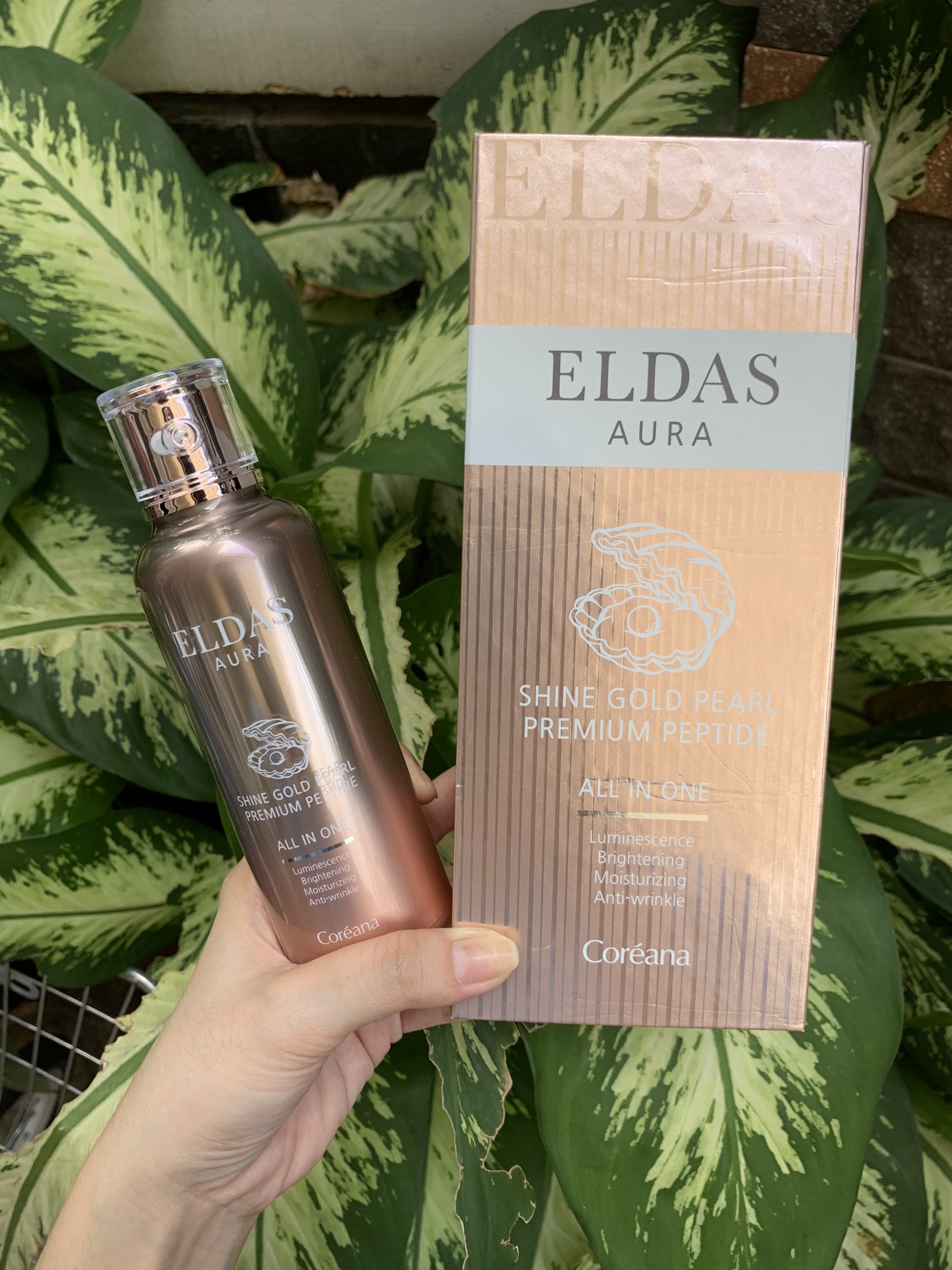 Serum tế bào gốc Eldas Aura Chai 100ml -  Serum ELDAS Eg Tox Program Hộp 4 ống