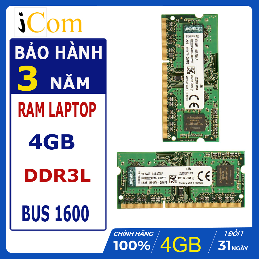 RAM Laptop DDR3L 4GB BUS 1600