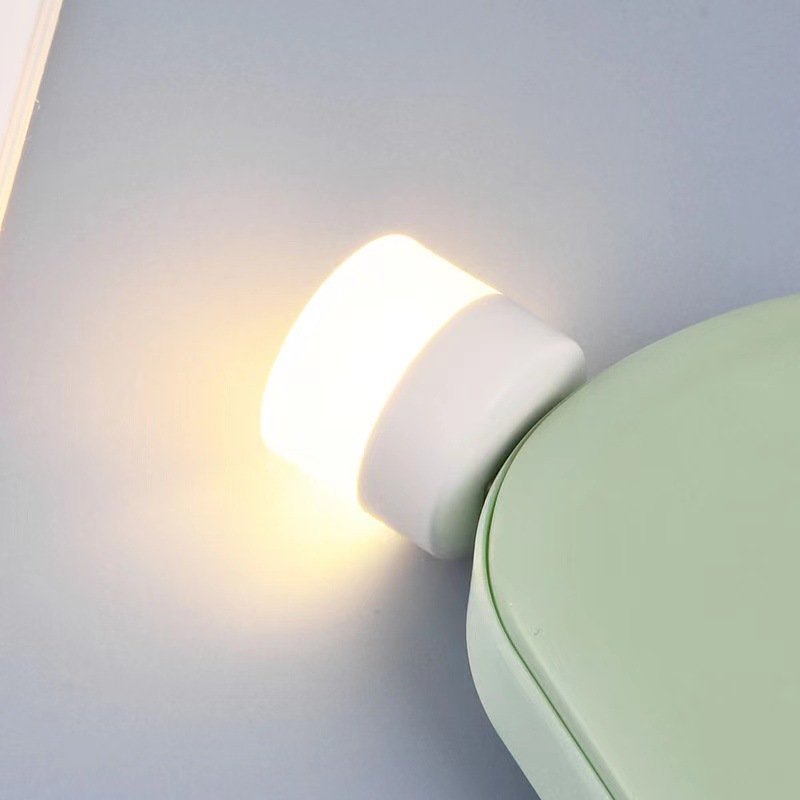 [miễn phí vận chuyển] Đèn USB Đèn ngủ di động Đèn LED tròn Đèn ngủ mini
