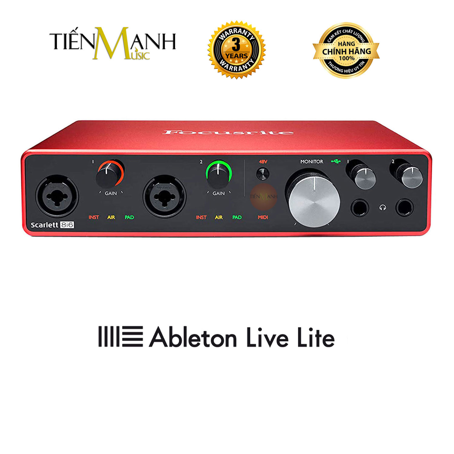Focusrite Scarlett 8i6 Gen 3 Sound Card Âm Thanh - USB Audio Interface With Pro Tools