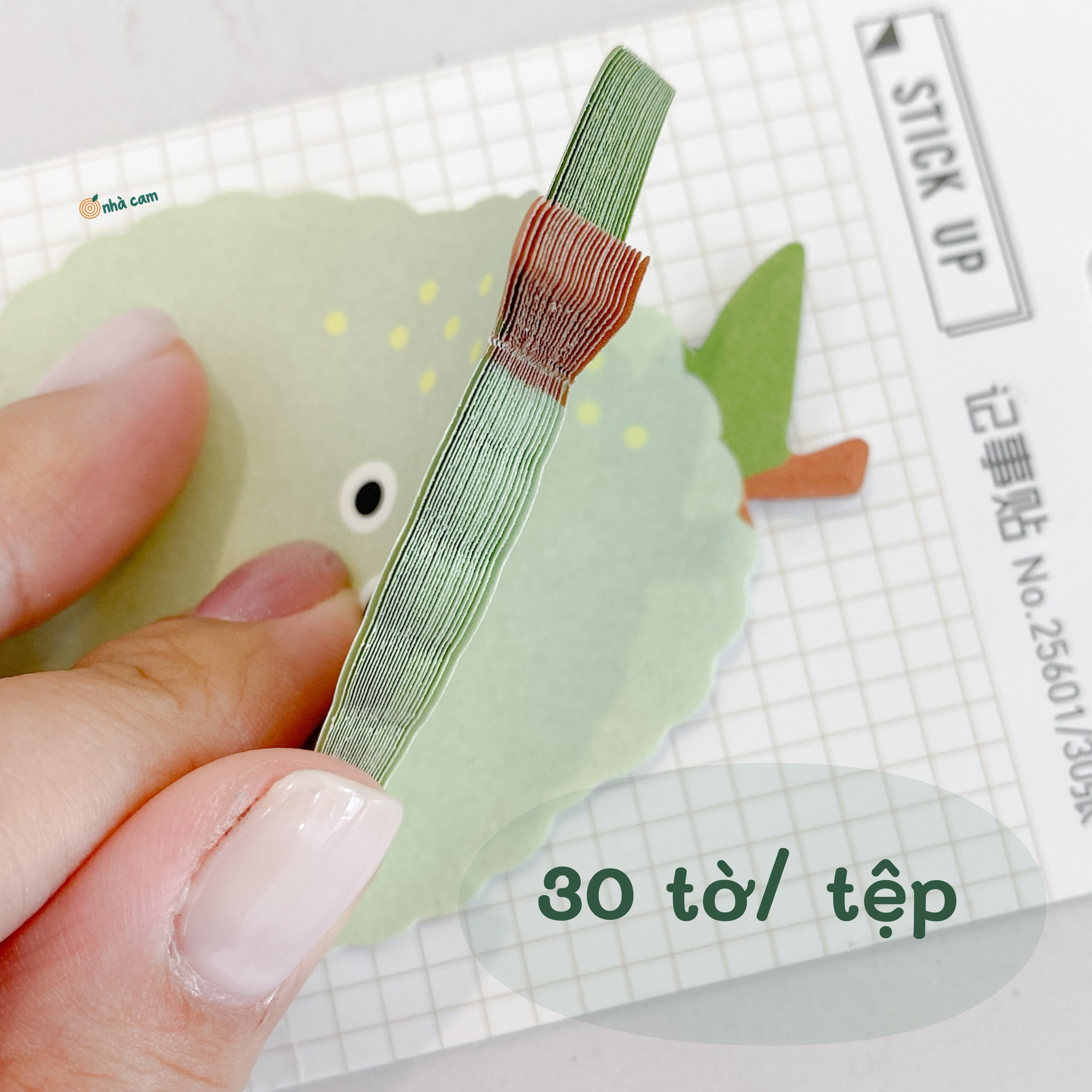 Giấy Note Ghi Chú Hoa Quả Deli Nhà Cam