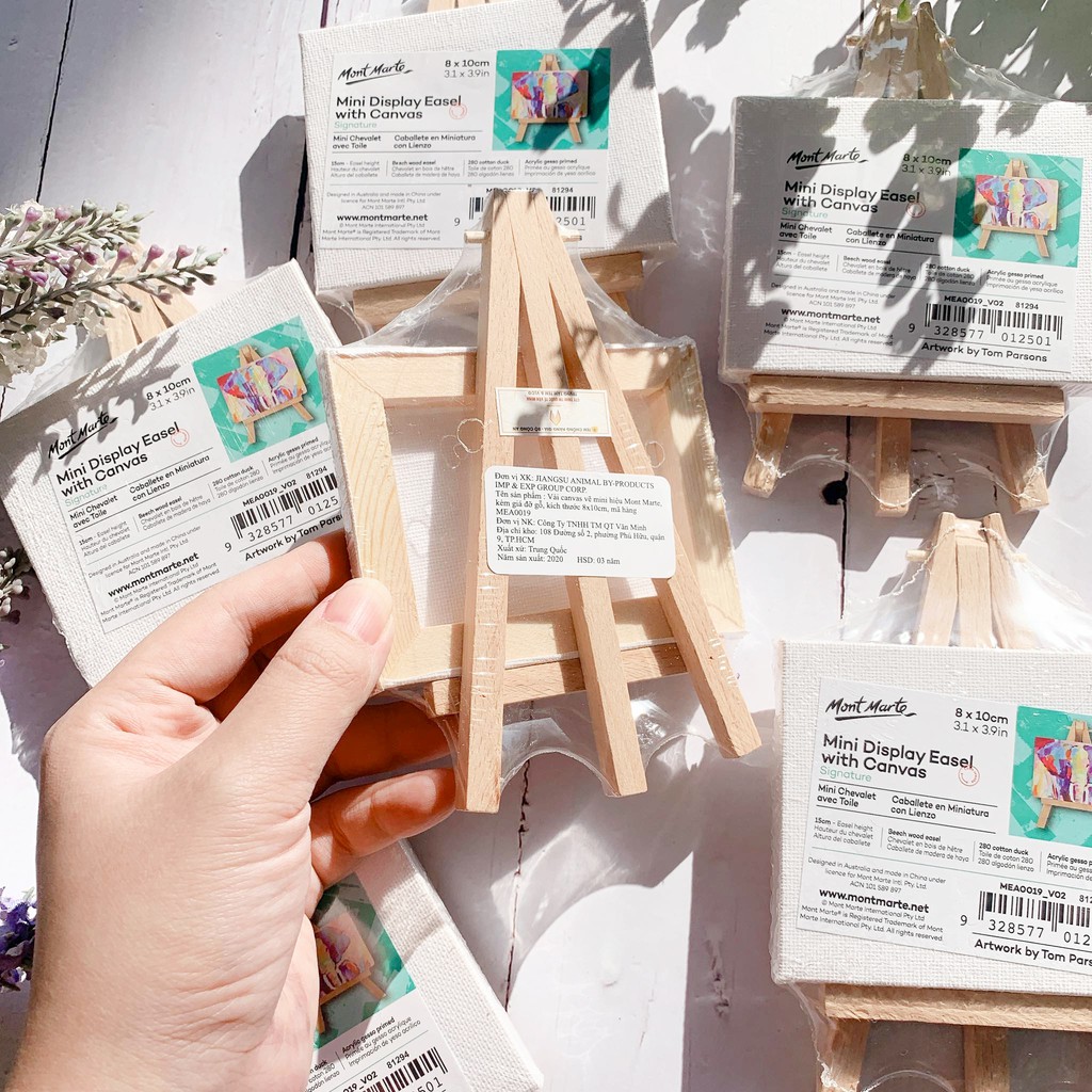 Khung vẽ Canvas Mini Mont Marte ( kèm giá đỡ ) - Mini Display Easel