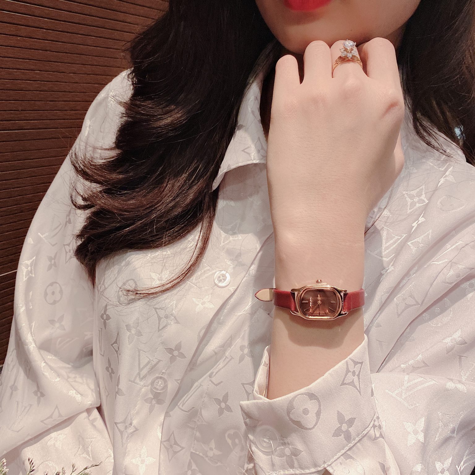 Đồng hồ nữ JA-1112 Julius Hàn Quốc dây da