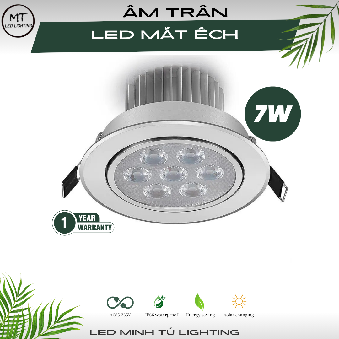 [HCM]Đèn led âm trần 3w mắt ếch PHI 65mm