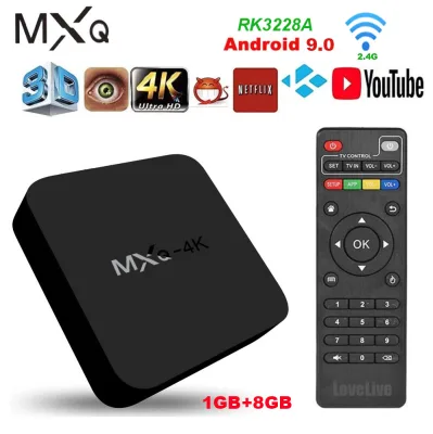MXQ 4K TV Box Android9.0 RK3228A QuadCore 2.4G WiFi 1GB/2GB 8GB/16GB Media Player for Youtube