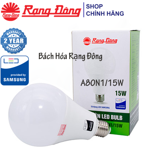 Bộ 12 Bóng đèn LED bulb 15W Rạng Đông - SAMSUNG ChipLED