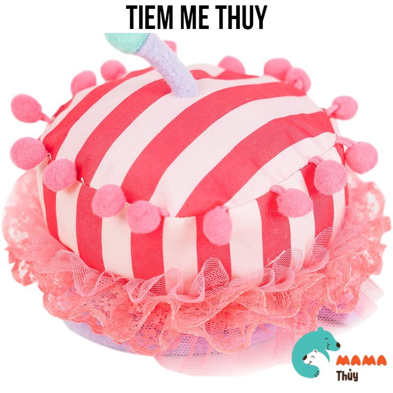 Cài bờm tóc hình bánh sinh nhật lớn
