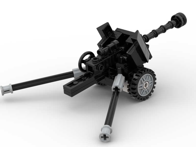 Đồ chơi lắp ráp Lego Moc Pháo Army Pak40-002