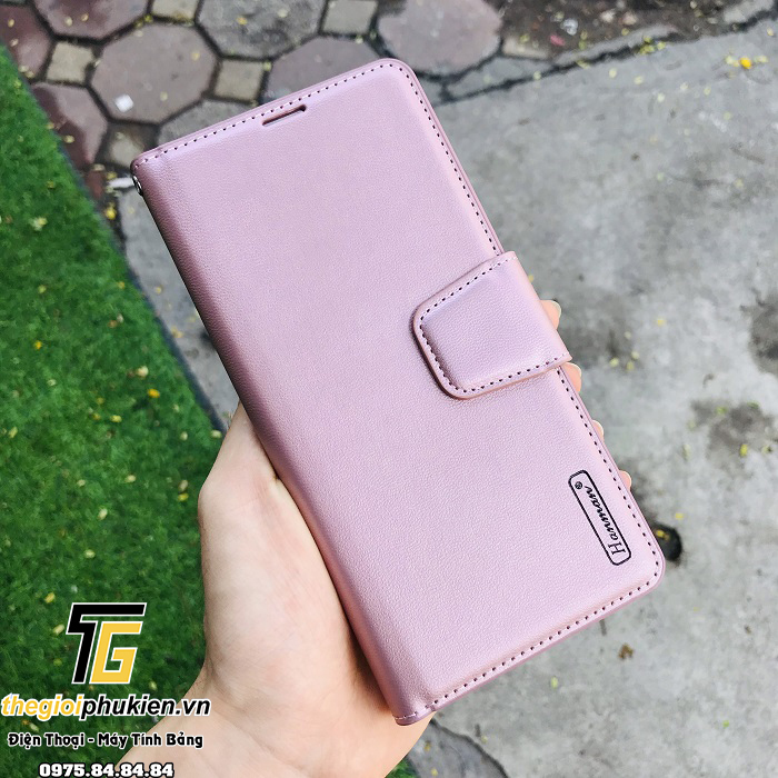 Bao da dạng ví iPhone 14 Plus hiệu Hanman có quai cài