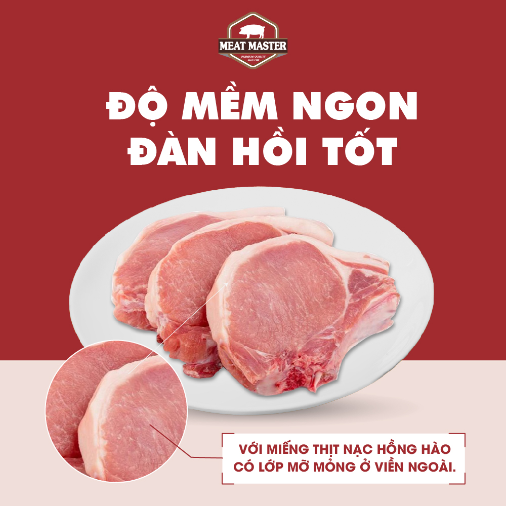 Cốt lết heo Meat Master ( 400G ) - Thịt heo mát ngon, mềm mọng, ngọt thịt -