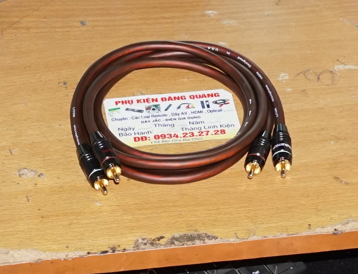 Dây av ( RCA , Hoan sen ) LiTon dài 1m