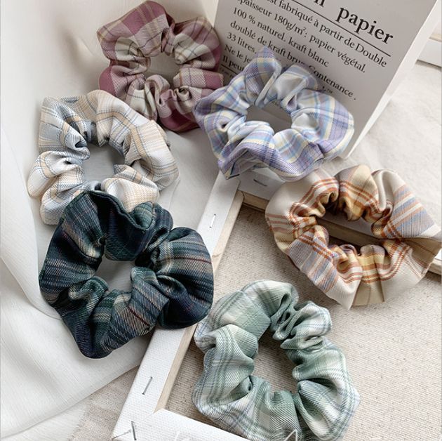 Scrunchies Dây Cột Tóc Thời Trang Nhiều Màu