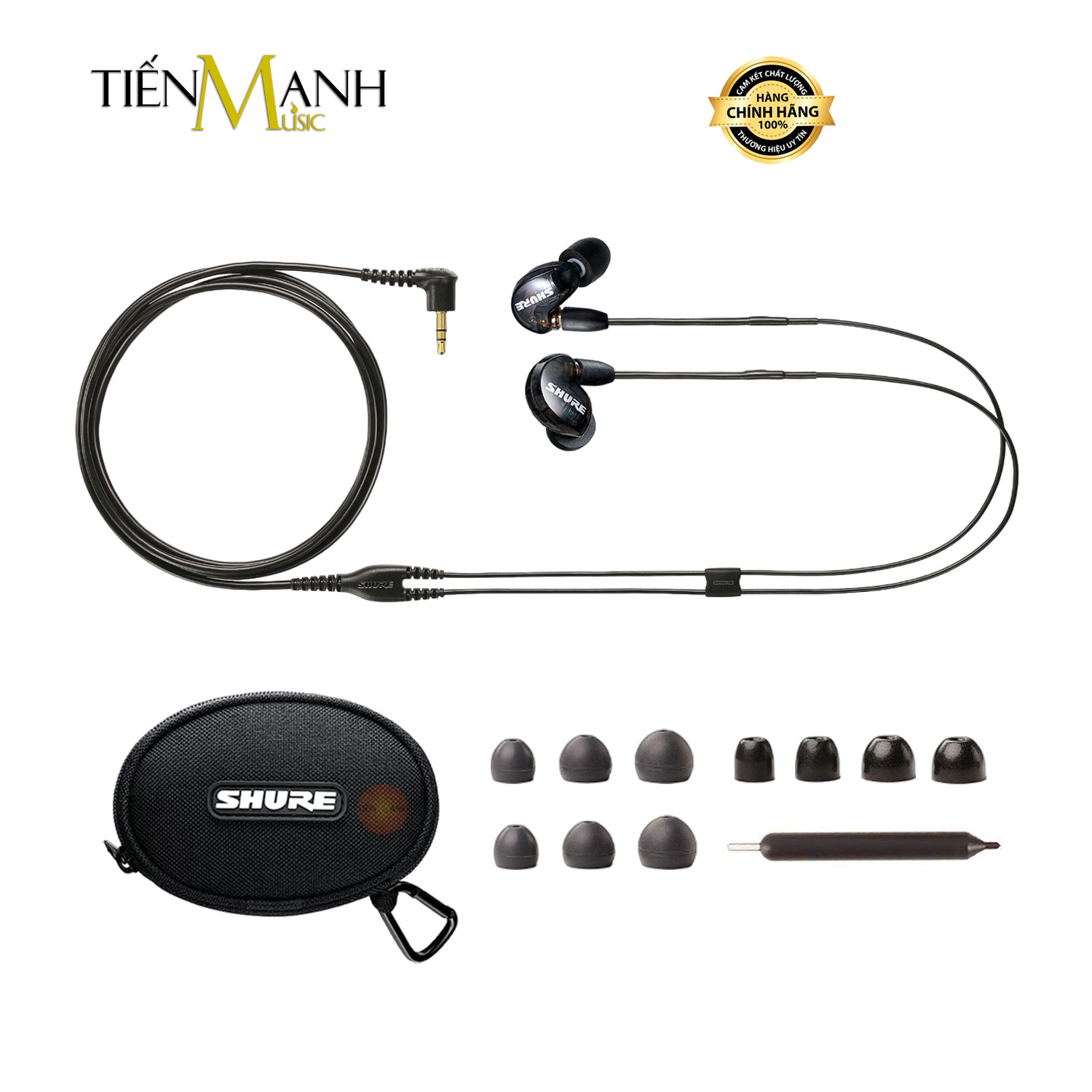 Tai nghe nhét tai in ear shure se215 - earphone jack cắm 3.5mm trs wired earbuds