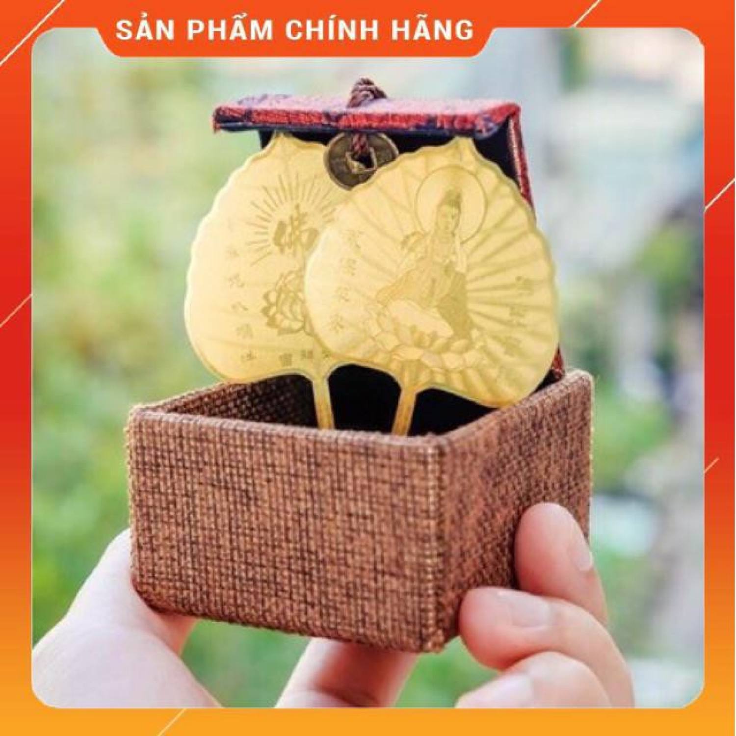 Lá bồ đề mạ vàng may mắn - tài lộc