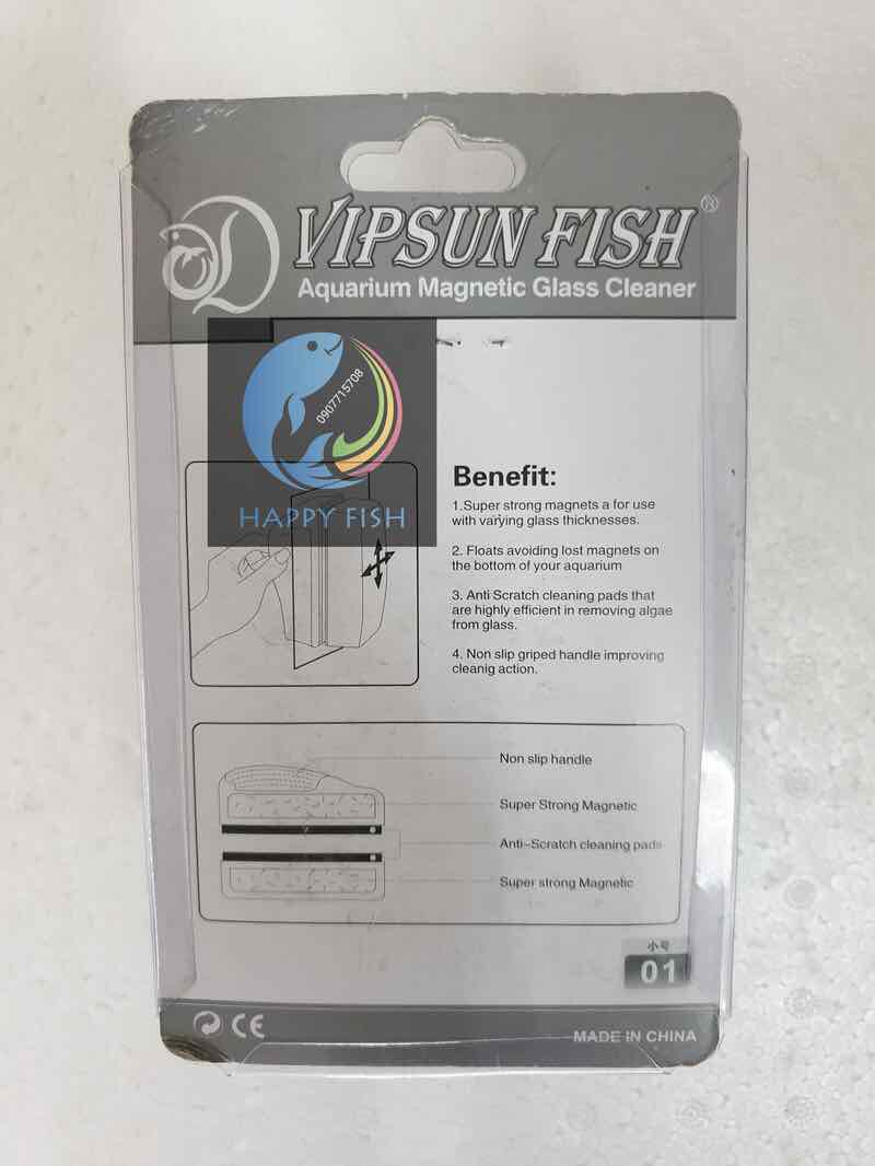 Nam châm về sinh hồ cá Vipsun 01 - HÀNG CÔNG TY